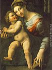Famous Child Paintings - Virgin with the Child